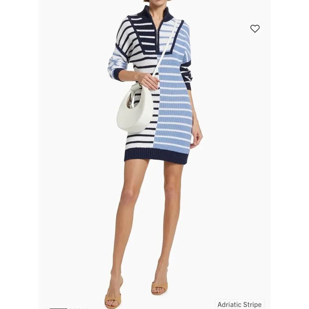 $365 STAUD Mini Hampton Striped Dress NWT XS